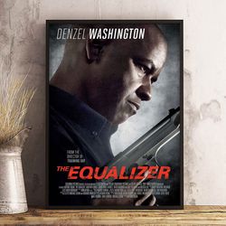 the equalizer poster, the equalizer wall art, movie poster, movie decoration, movie home decor