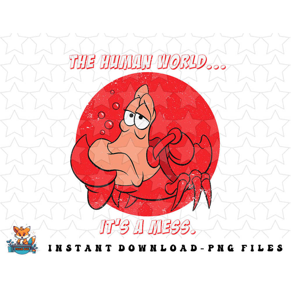 Disney The Little Mermaid Sebastian The Human World png, sublimation, digital download.jpg