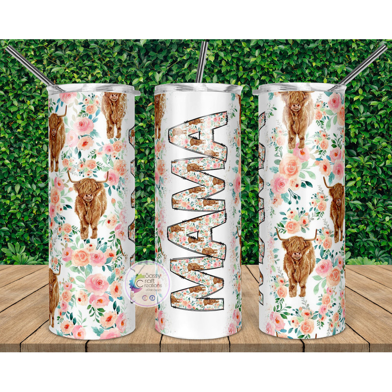 Highland Cow Floral Mama Tumbler - mothers-day.jpg
