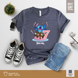 disney lilo stitch birthday girl shirt custom stitch birthday shirt cute stitch shirt birthday boy girl shirt stitch
