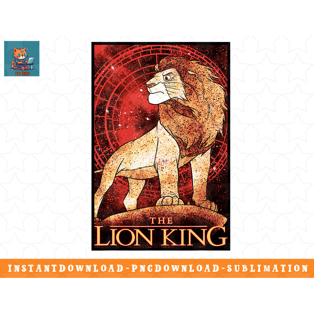 Disney The Lion King Majestic Simba Stance png, sublimation, digital download.jpg