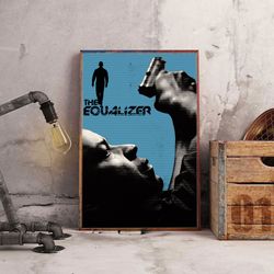 movie poster, the equalizer poster, the equalizer wall art, movie home decor, movie decoration