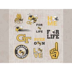 georgia tech yellows svg,football svg,football gif