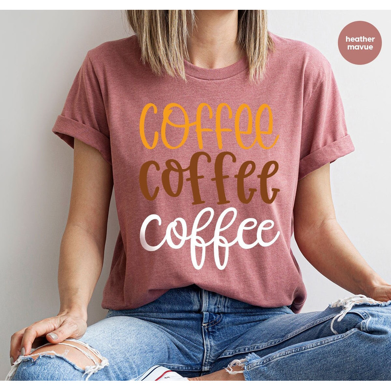 Teacher Shirts, Retro Coffee T-Shirt, Coffee Gifts, Coffee Vneck T Shirts, Teacher Gifts, Coffee Love Tees, Womens Clothing, Gift for Her - 1.jpg