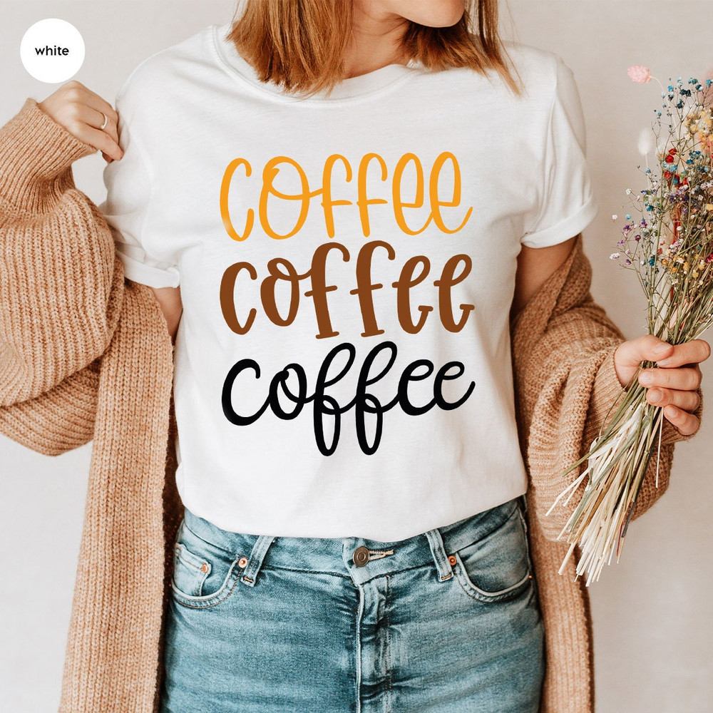 Teacher Shirts, Retro Coffee T-Shirt, Coffee Gifts, Coffee Vneck T Shirts, Teacher Gifts, Coffee Love Tees, Womens Clothing, Gift for Her - 2.jpg