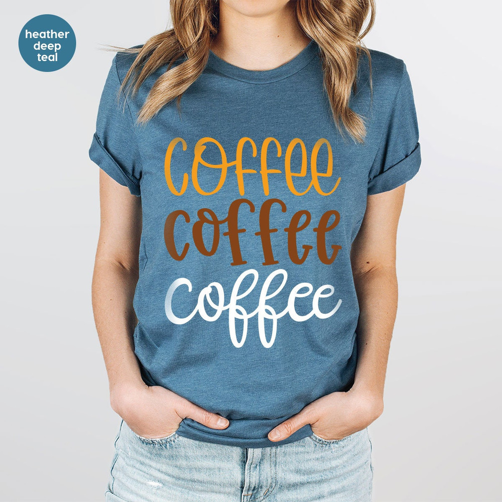 Teacher Shirts, Retro Coffee T-Shirt, Coffee Gifts, Coffee Vneck T Shirts, Teacher Gifts, Coffee Love Tees, Womens Clothing, Gift for Her - 4.jpg