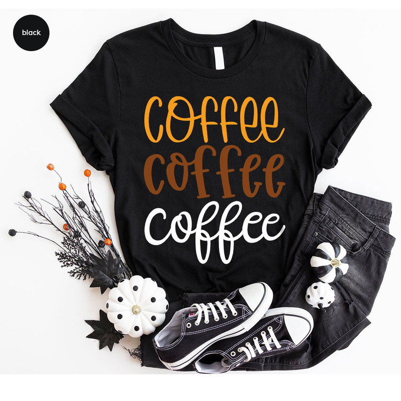 Teacher Shirts, Retro Coffee T-Shirt, Coffee Gifts, Coffee Vneck T Shirts, Teacher Gifts, Coffee Love Tees, Womens Clothing, Gift for Her - 6.jpg