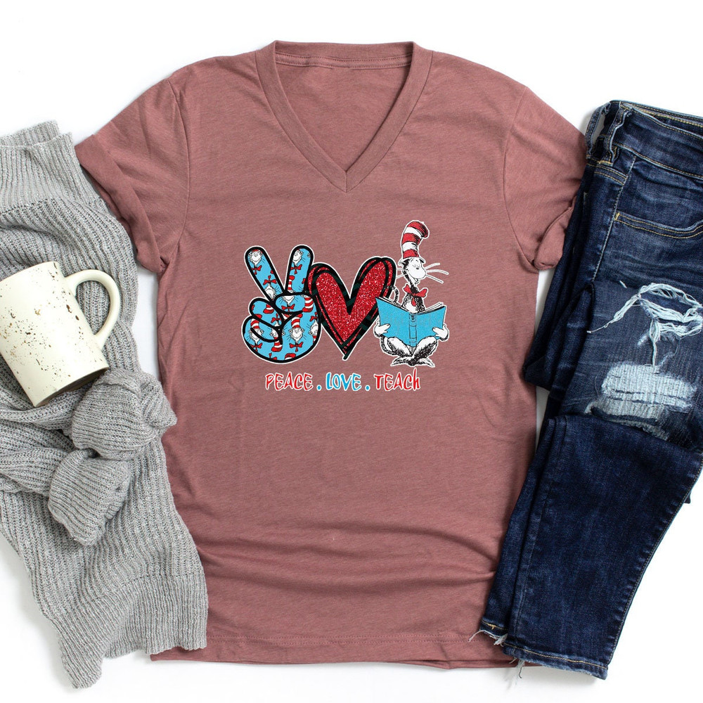 Teacher Shirts, Teacher Appreciation, Teacher Gifts, Peace Love Teach Shirt, Teaching Shirt, Back to School, Teacher TShirt, Teacher Life - 4.jpg