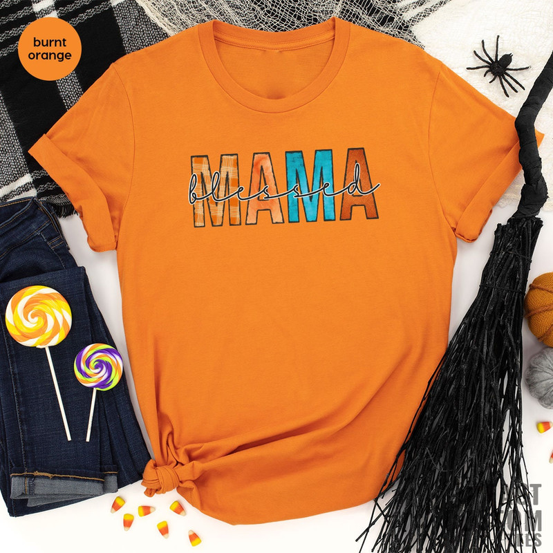 Thanksgiving Shirt, Thankful Mama Shirt, Thankful Mom Shirt, Thanksgiving Gift, Mothers Day Shirt, Fall Shirt, Mama T-Shirt, Mama Life Tee - 5.jpg