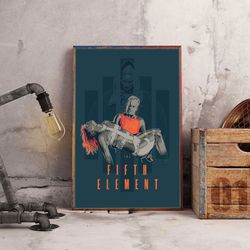 the fifth element wall art, the fifth element poster, movie poster, movie decoration, movie home decor