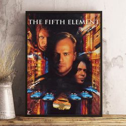 the fifth element wall art, the fifth element poster, movie poster, movie home decor, movie decoration