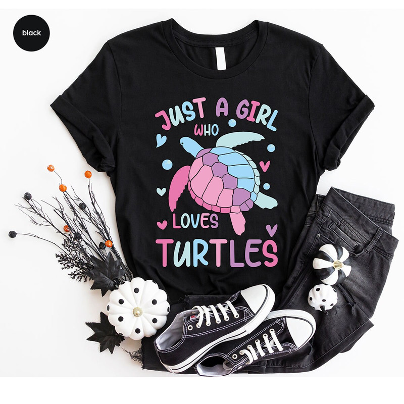 Turtle Graphic Tees, Sea Turtle Gift, Save the Turtles Shirt, Sea Animals Clothing, Cute Turtle Toddler Shirt, Ocean Women VNeck Shirt - 3.jpg