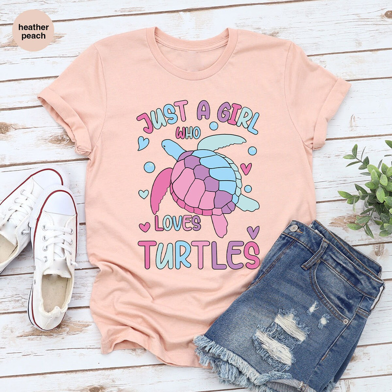 Turtle Graphic Tees, Sea Turtle Gift, Save the Turtles Shirt, Sea Animals Clothing, Cute Turtle Toddler Shirt, Ocean Women VNeck Shirt - 5.jpg