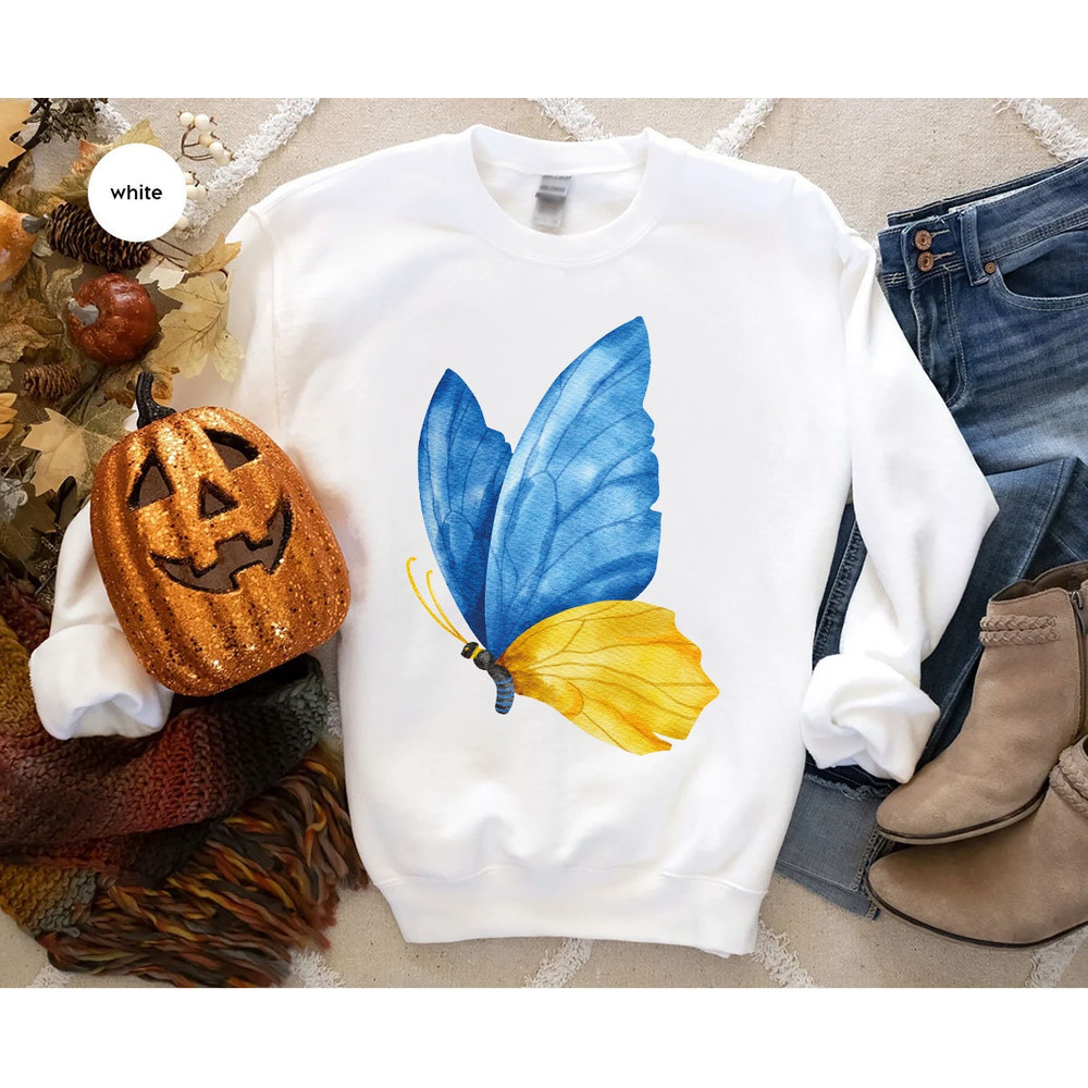 Ukraine Crewneck Sweatshirt, Support Ukraine Hoodies and Sweaters, Ukraine Flag Hooded, Ukrainian Gifts, Support Ukraine Long Sleeve TShirts - 2.jpg