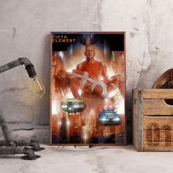 movie decoration, the fifth element poster, the fifth element wall art, movie poster, movie home decor