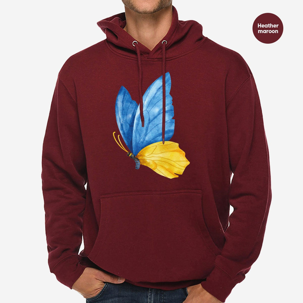 Ukraine Crewneck Sweatshirt, Support Ukraine Hoodies and Sweaters, Ukraine Flag Hooded, Ukrainian Gifts, Support Ukraine Long Sleeve TShirts - 5.jpg