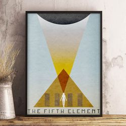 movie decoration, the fifth element poster, movie poster, movie home decor, the fifth element wall art