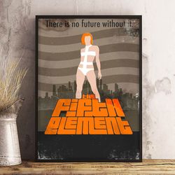 movie home decor, the fifth element poster, the fifth element wall art, movie poster, movie decoration