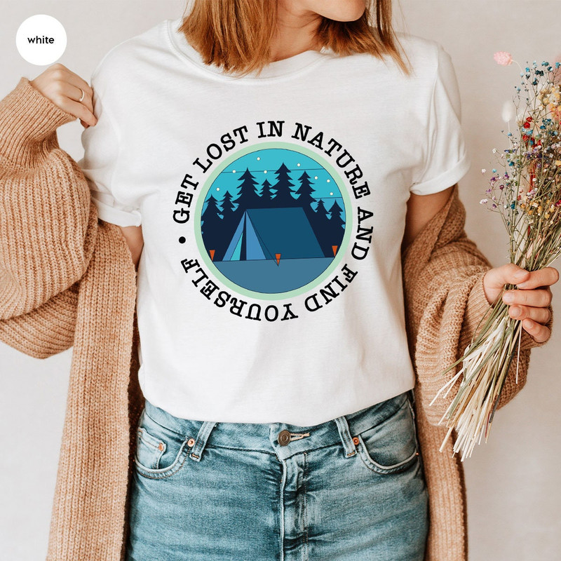 Vacation Shirt, Hiking T-Shirt, Travel Gifts, Nature Graphic Tees, Mountain Vneck Shirt, Camping Shirt, Family Trip Tee, Camp Outfit - 2.jpg