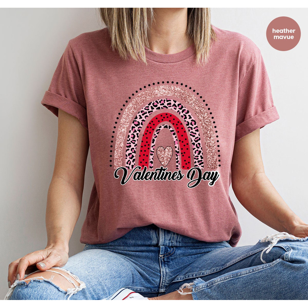 Valentines Day TShirt, Valentines Gifts, Valentines Sweatshirt, Leopard Print Graphic Tees, Girlfriend Gift, Shirts for Women, Gifts for Her - 6.jpg