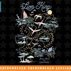 disney the lion king pride lands map png, sublimation, digital download