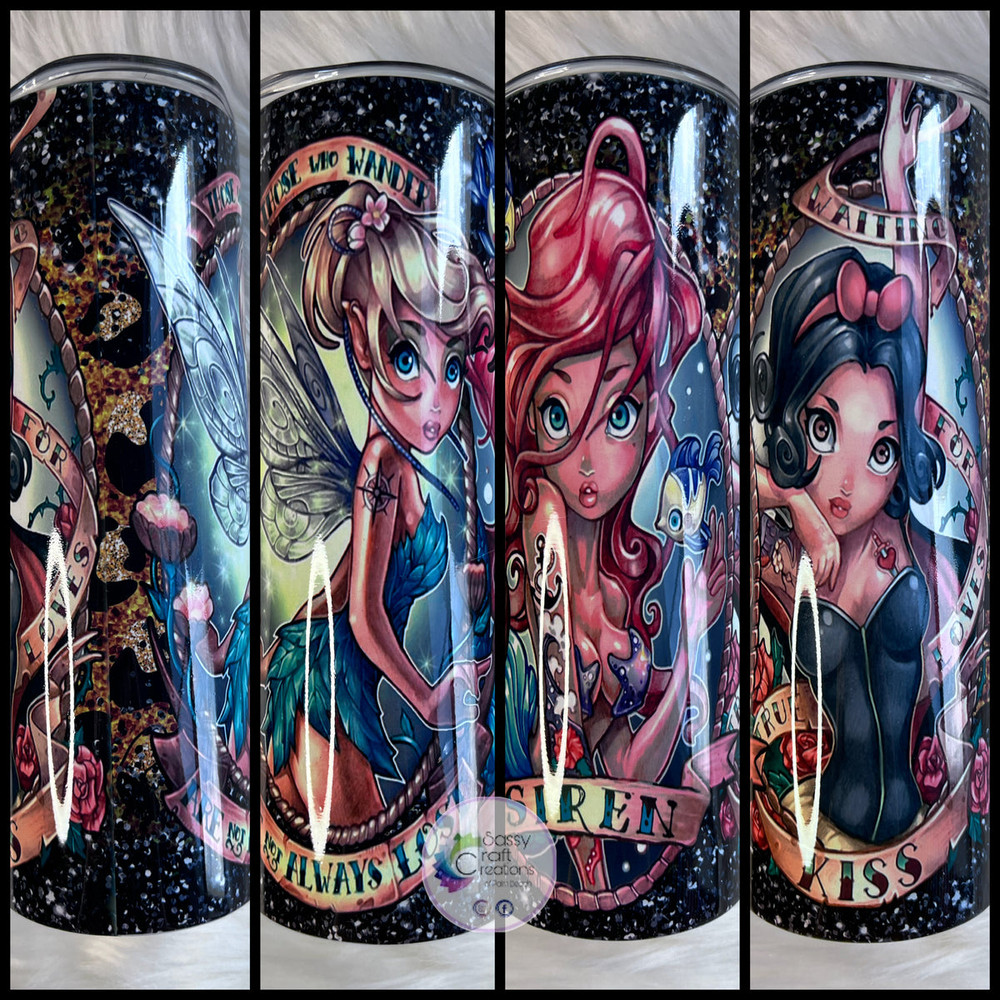 Bad Princesses Tumbler, Bad Princesses 20oz Skinny Tumbler, Bad Princesses 30oz Skinny Tumbler.jpg