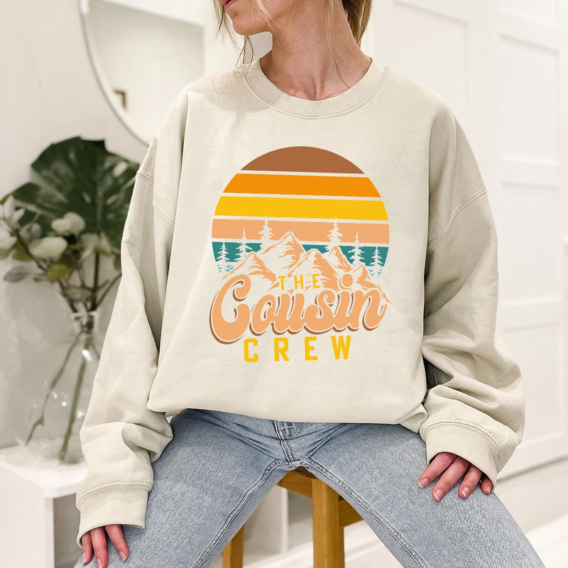 Vintage The Cousin Crew TShirt, Camping Adventure T-Shirts for Cousin, Camp Gifts for Cousins, Retro Mountain Graphic Cousin Squad Tees - 6.jpg