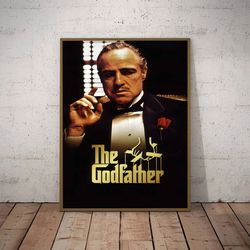 the godfather poster, movie poster, movie decoration, movie home decor, the godfather wall art