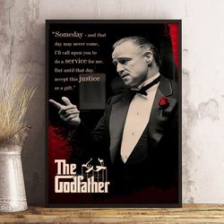 the godfather poster, the godfather wall art, movie poster, movie home decor, movie decoration