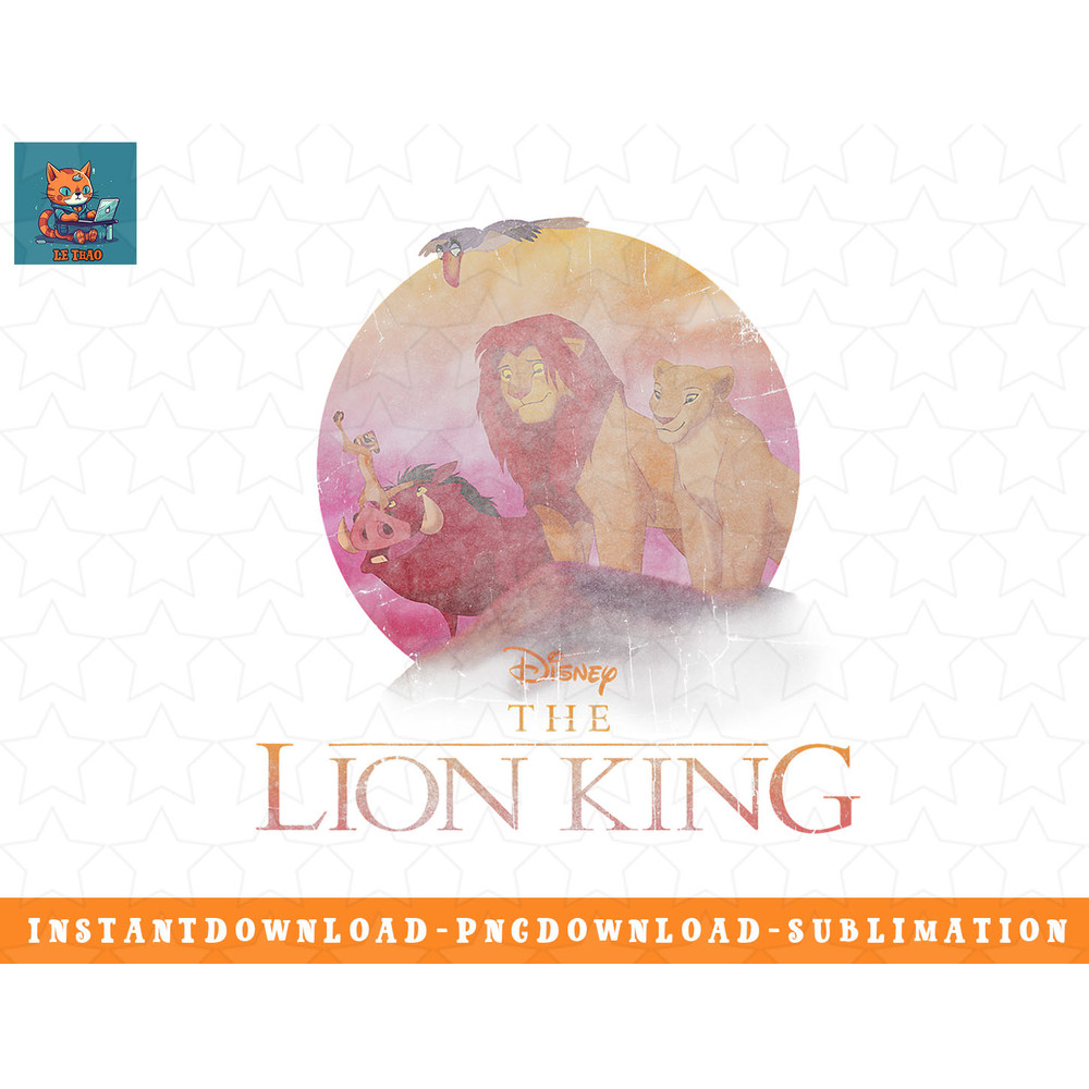 Disney The Lion King Pride Rock Group Shot Distressed png, sublimation, digital download.jpg