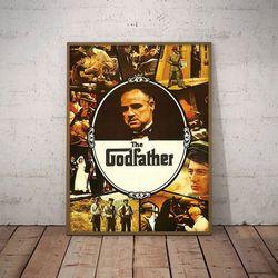 movie poster, the godfather poster, the godfather wall art, movie home decor, movie decoration