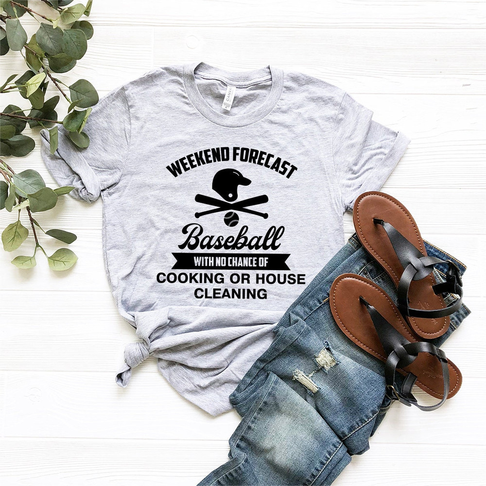 Weekend Forecast Baseball Shirt, Baseball T-Shirt, Baseball Shirt, Softball Shirt, Baseball Fan Tee, Baseball Mama Shirt, Baseball Gift - 8.jpg