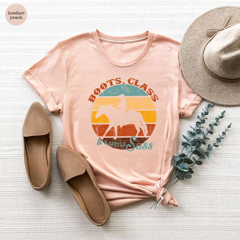 Western T-Shirt, Retro Shirt, Country Shirt, Rodeo Graphic Tees, Southern T Shirt, Cow girl Shirts, Vintage Horse Shirt, Cowboy Girl Shirt - 4.jpg