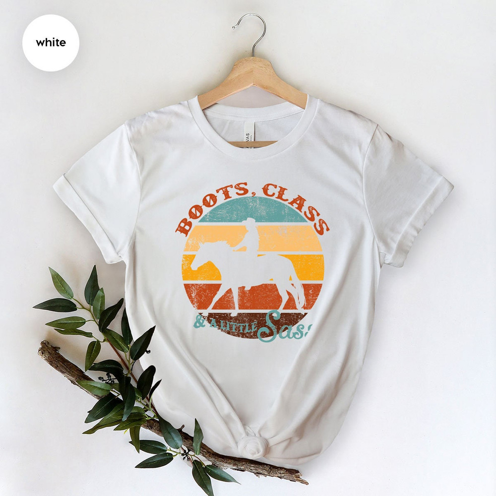 Western T-Shirt, Retro Shirt, Country Shirt, Rodeo Graphic Tees, Southern T Shirt, Cow girl Shirts, Vintage Horse Shirt, Cowboy Girl Shirt - 7.jpg