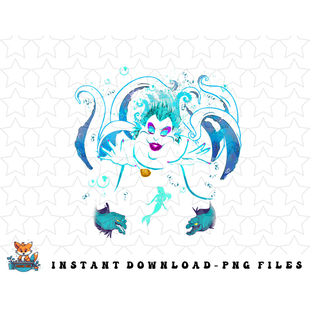 Disney The Little Mermaid Ursula Flotsam And Jetsam png, sublimation, digital download.jpg