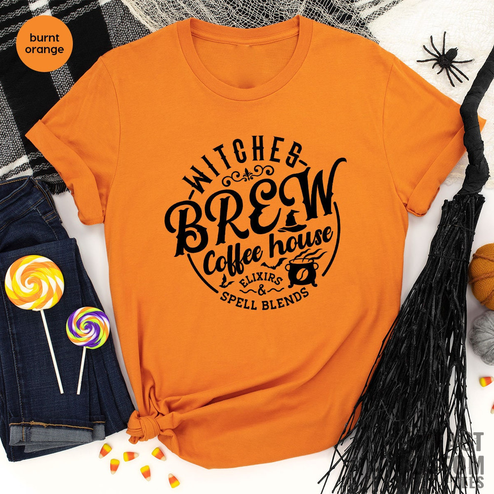 Witches Brew Coffee House Shirt, Halloween Shirt, Witch Shirt, Halloween Gifts, Coffee Lover Shirt, Women Halloween Shirt, Girls Halloween - 3.jpg