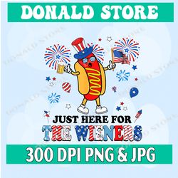 hot dog i'm just here for the wienersg 4th of july png, until my wiener comes out png, independence day, digital