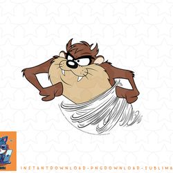 looney tunes tasmanian devil tornado retro poster png, sublimation, digital download