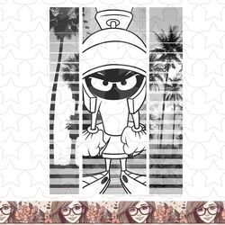 looney tunes marvin the martian grey scale panels png, sublimation, digital download