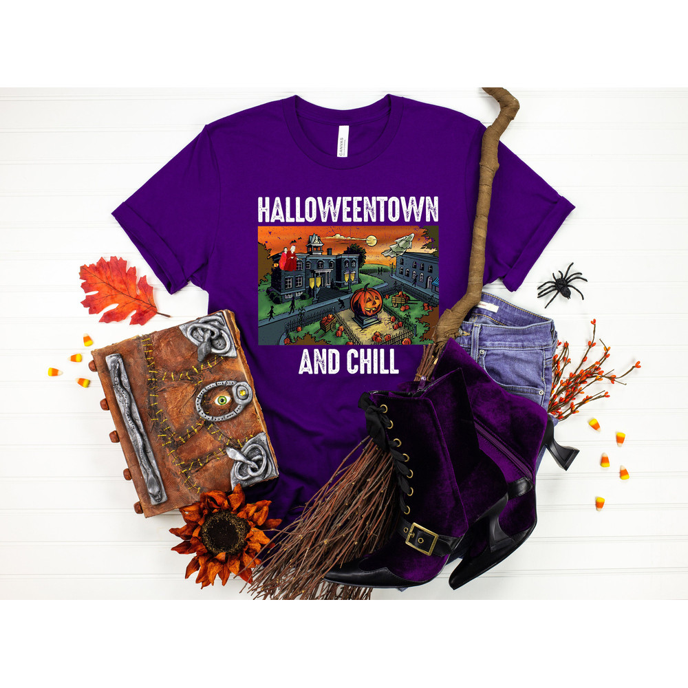 Halloween Town And Chill Shirt,Spooky shirt,Halloween Party, Halloween T-shirt,Hocus Pocus Shirt,Halloween Funny Tee,Halloween Kids Shirt - 2.jpg
