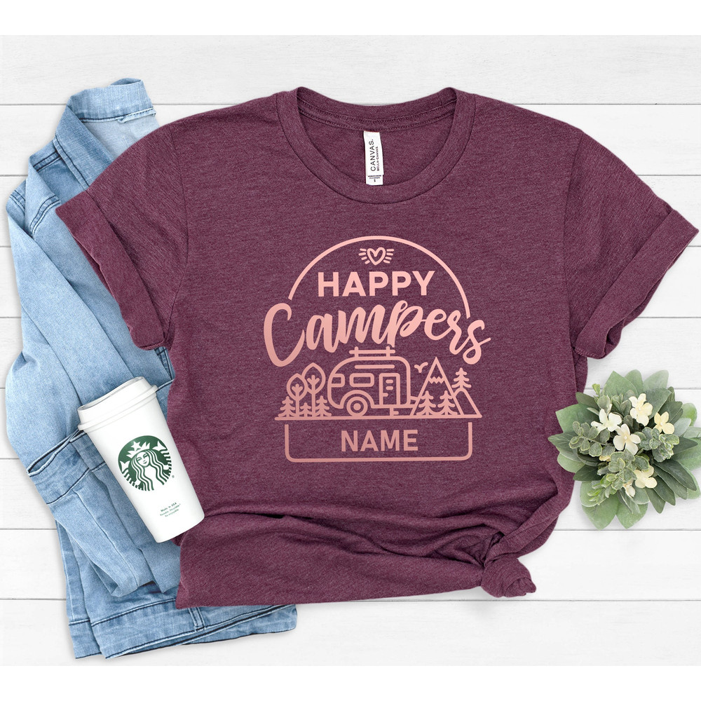 Happy Camper, Happy Camper Shirt, Camping Shirt, Happy Camper Tshirt, Camper Gift, Camper, Glamping Shirt,Personalized Camper Shirt - 3.jpg