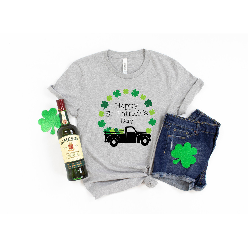 Happy St Patricks Day Shirt,Shamrock Shirt,Saint Patricks Day Shirt,Patricks Vintage Truck Shirt,Saint Patricks Day Family Matching Shirt - 1.jpg