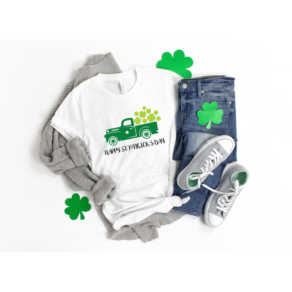 Happy St Patricks Day Shirt,Shamrock Shirt,Saint Patricks Day Shirt,Patricks Vintage Truck Shirt,Saint Patricks Day Family Matching Shirt - 1.jpg