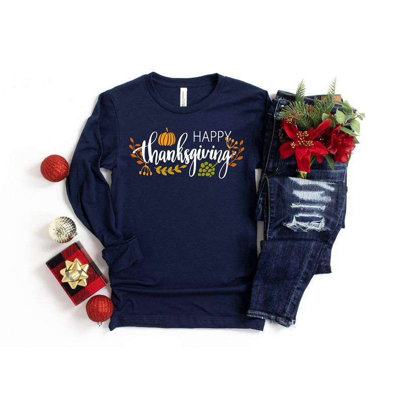 Happy Thanksgiving Shirt, Pumpkin Tee,Thanksgiving Family Shirt,Thanksgiving Matching,Fall Vintage Truck Shirt,Fall Shirt,Pumpkin Truck - 2.jpg