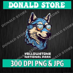 yellowstone national park png, cool wolf png, png high quality, png, digital download