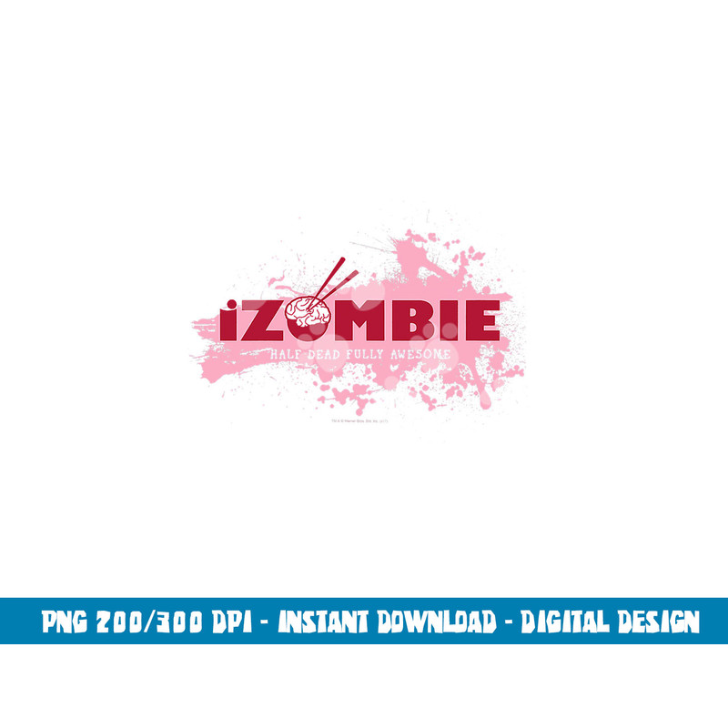 iZombie Splatter Logo png, sublimation .jpg