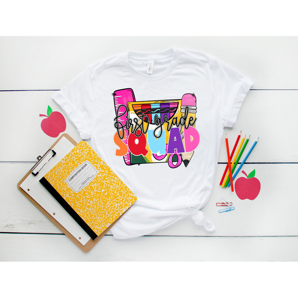 Hello First Grade Shirt, Back to School Shirt, Teacher Shirt, Team Teacher Shirt, First Grade Teacher Shirt, First Day Of School Shirt - 1.jpg