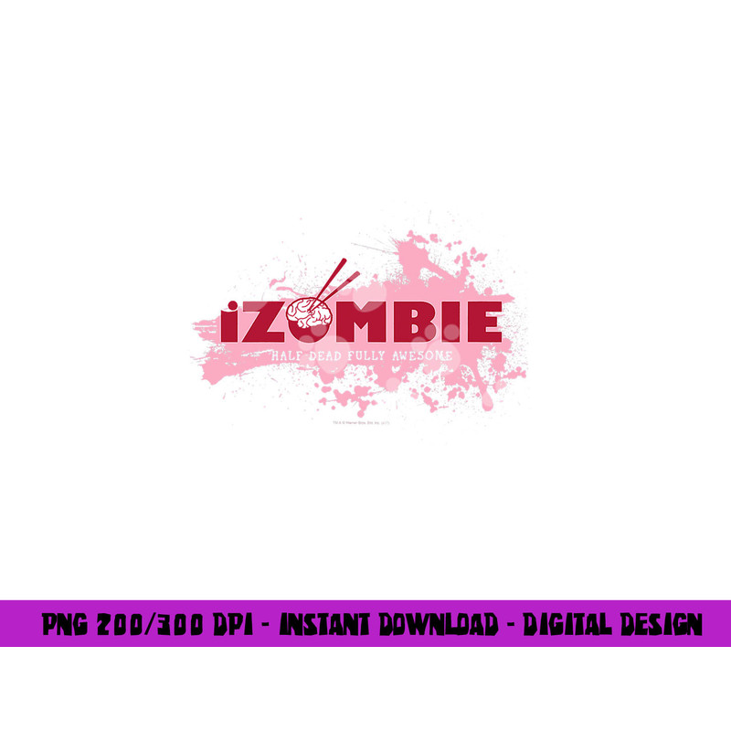 iZombie Splatter Logo  png, sublimation .jpg