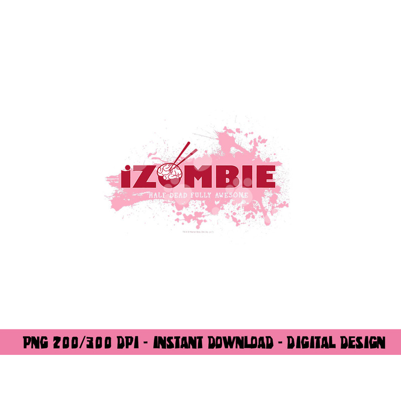 iZombie Splatter Logo  png, sublimation .jpg