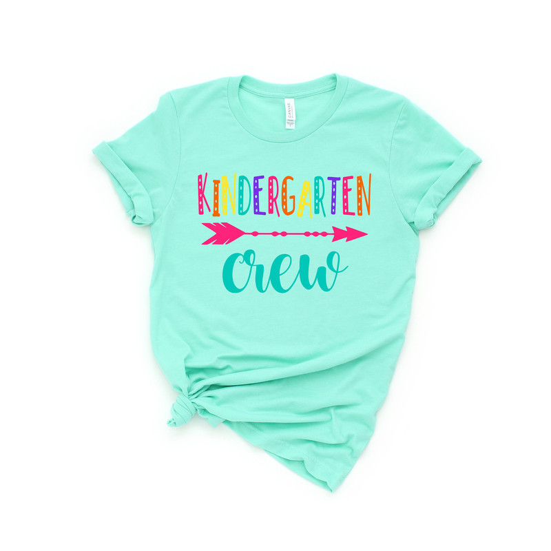 Hello Kindergarten Crew Shirts,Teach Love Inspire,Back To School Shirt,First Grade Teacher Tee,Teacher Appreciation Tee,1st day of school - 3.jpg